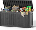 DRATO 100 Gallon Waterproof Deck Box Outdoor Storage Box by Unknown