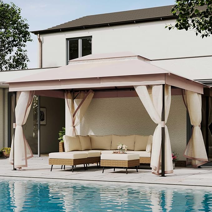 10' X 13' Waterproof Patio Gazebo by LAUSAINTHOME