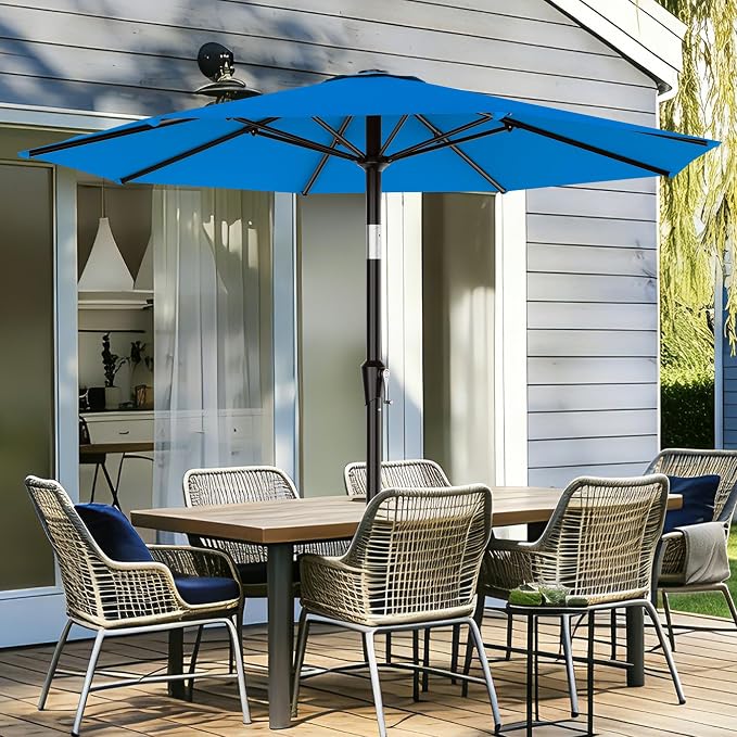 9 FT Patio Umbrella for Outdoor, Outdoor Table Umbrella - Image 2