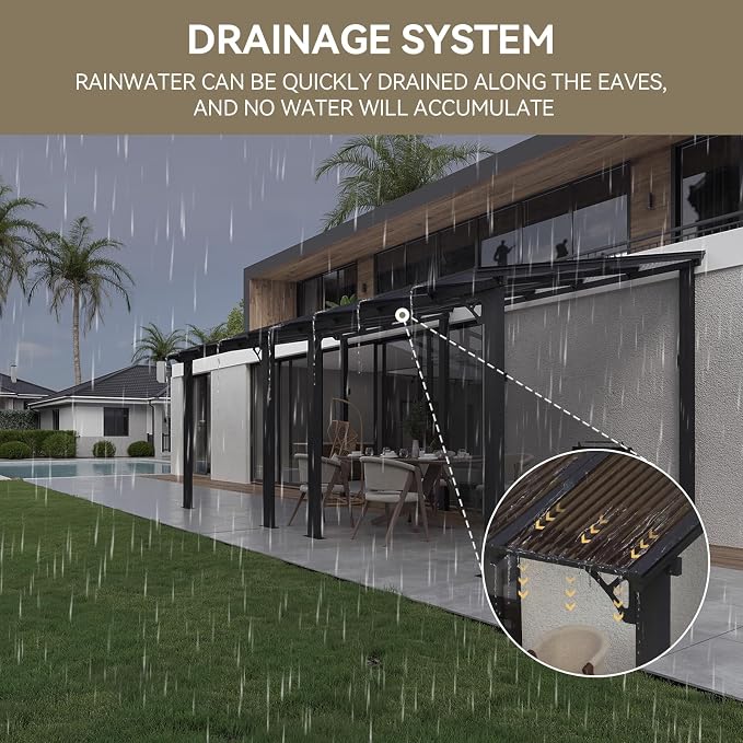 Aoxun 18’x10’ Gazebo for Patio, Gazebo Pergola - Image 6