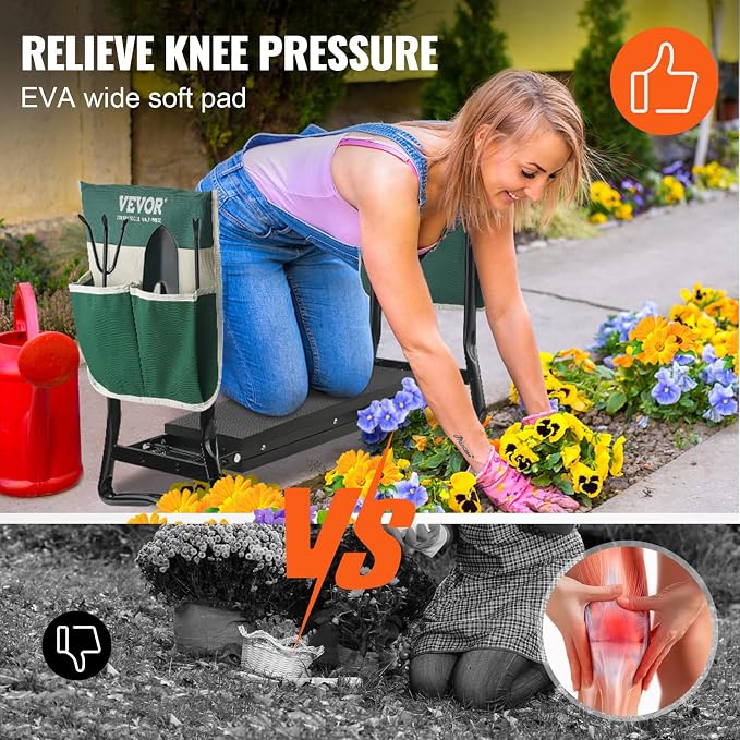 VEVOR Garden Kneeler and Seat Heavy Duty, Kneeling Bench - Image 4