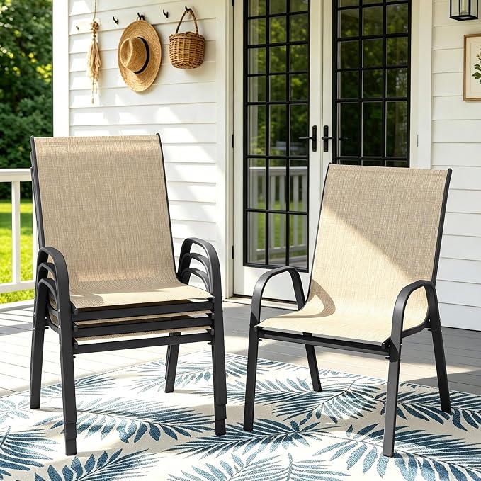 Patio Chairs Set of 4 by PIZZELLO