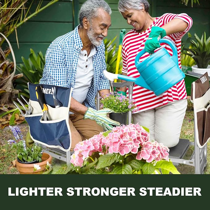 Foldable Garden Kneeler Seat Heavy Duty Gardening Stool - Image 4