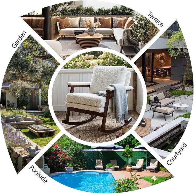 Outdoor Patio Rocking Chairs - Image 7