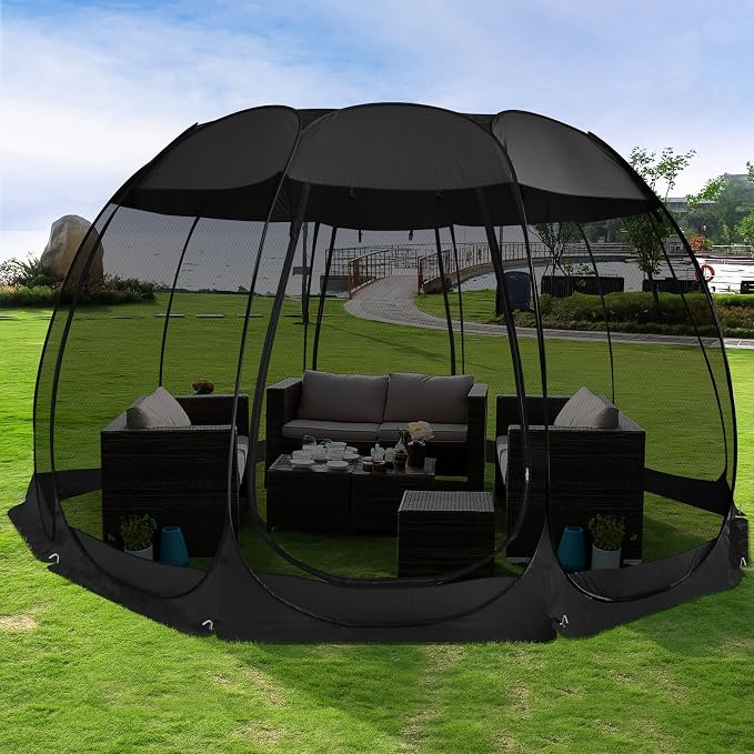 Alvantor Pop Up Screen House Tent, Instant Outdoor Gazebo by Alvantor