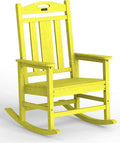 Oversized Outdoor Rocking Chair, 380lbs Heavy-Duty Large Patio Rocker, Weather by CIOKEA