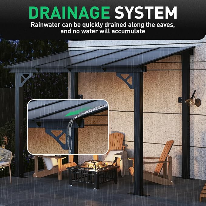 Aoxun 8’x5’ Gazebo for Patio, Gazebo Pergola - Image 6