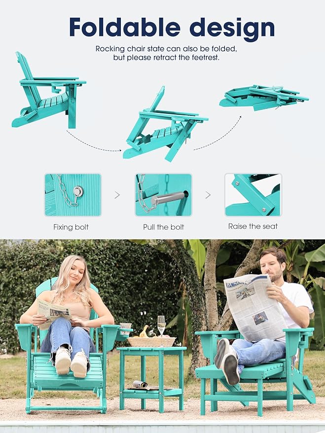 Adirondack Rocking Chair Set of 4 - Image 5
