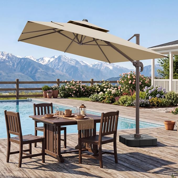 10x13 FT Patio Cantilever Umbrella - Image 9