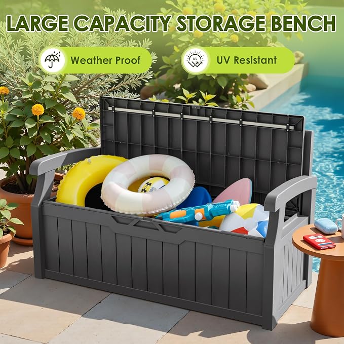 Greesum 80 Gallon Outdoor Storage Bench - Image 6