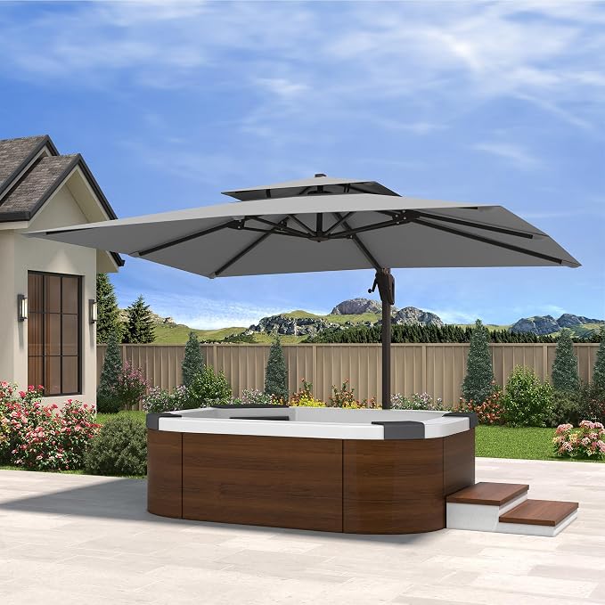 10' X 13' Cantilever Patio Outdoor Umbrella by MPLShade