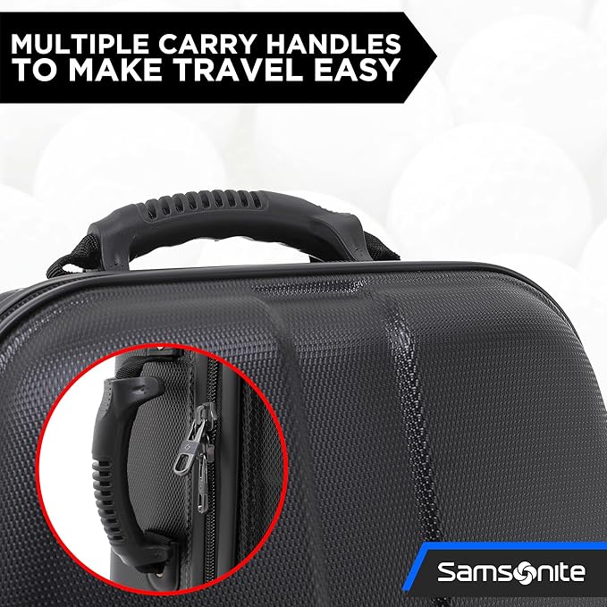 Samsonite Tour Deluxe Golf Hard Case Golf Travel Bag, Lightweight & Durable ABS Shell, 360 Degree Multi-Directional Wheels