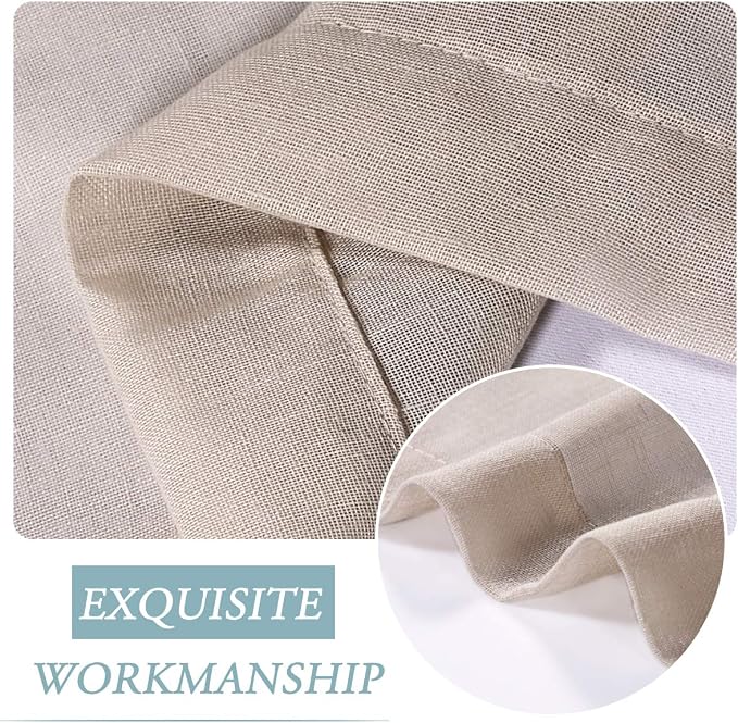 H.VERSAILTEX Outdoor Linen Sheer Curtains - Image 8