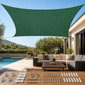 Quictent Sun Shade Sail for Patio w/Hardware Kit 185GSM 20x20ft Green | Square by QUICTENT