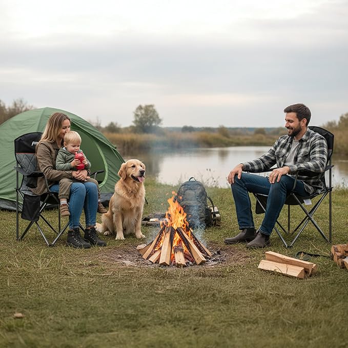 Oversized Padded Camping Chairs - Image 9