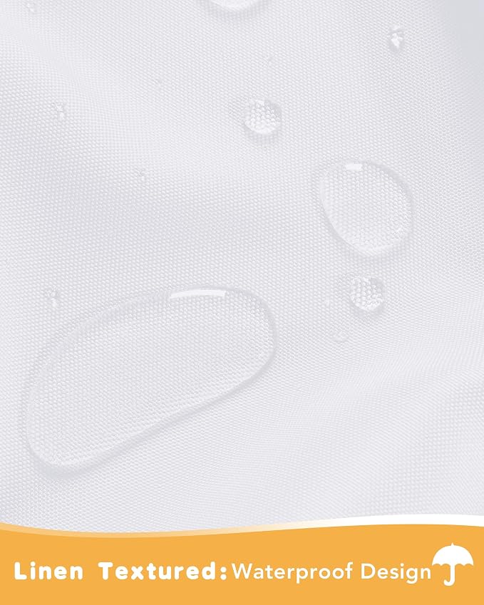HolidayIdeas White Outdoor Curtains - Image 2