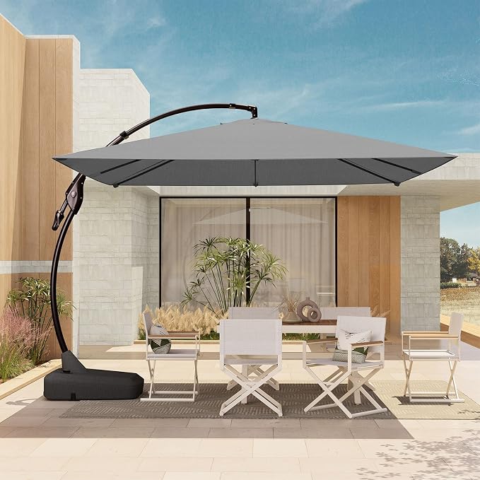 Grand patio 10x10 FT Large Cantilever Square Umbrella by GrandPatio