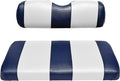 Seat Cover Replacement for Yamaha Drive or G-29 Golf Cart - Front Bench Seat - Premium Marine Vinyl - 5 Panel Stitching - Staple On Installation - Two-Tone Golf Cart Seat Covers (Blue & White)