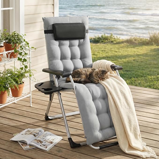 Premium Outdoor Chaise Lounge Chairs, Oversized Zero Gravity Chair, Lawn Chair - Image 2