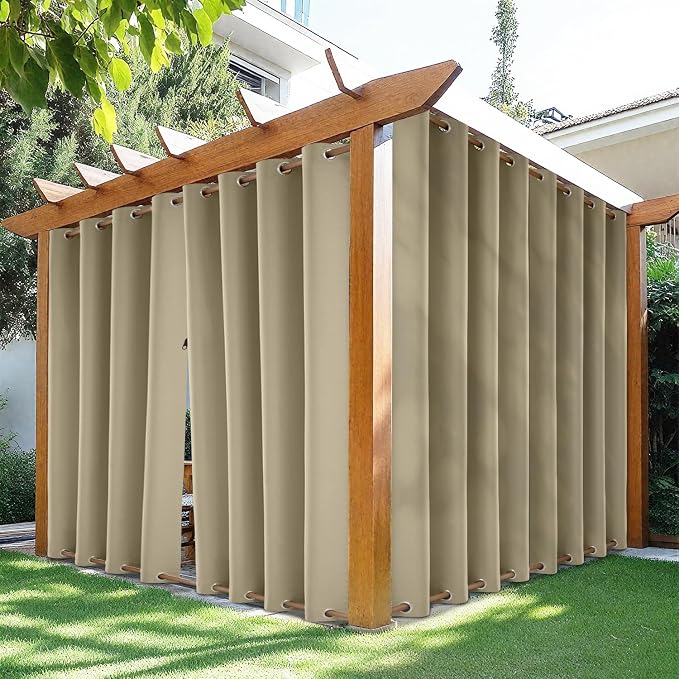 HDCAXKJ Waterproof Outdoor Curtains by HDCAXKJ