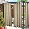 NICETOWN Canvas Weighted Outdoor Curtains by NICETOWN