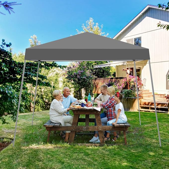 10x10FT Slant Leg Pop Up Canopy Tent, Portable Outdoor Shelter | 10x10FT Base - Image 4