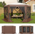 13FT Pop-Up Gazebo Tent with Mesh Netting & Removable Wind Cloths | Outdoor by GarveeLife