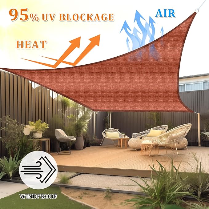 Shade&Beyond 16'x24' Sun Shade Sail Canopy Rectangle, UV Block Breathable - Image 2