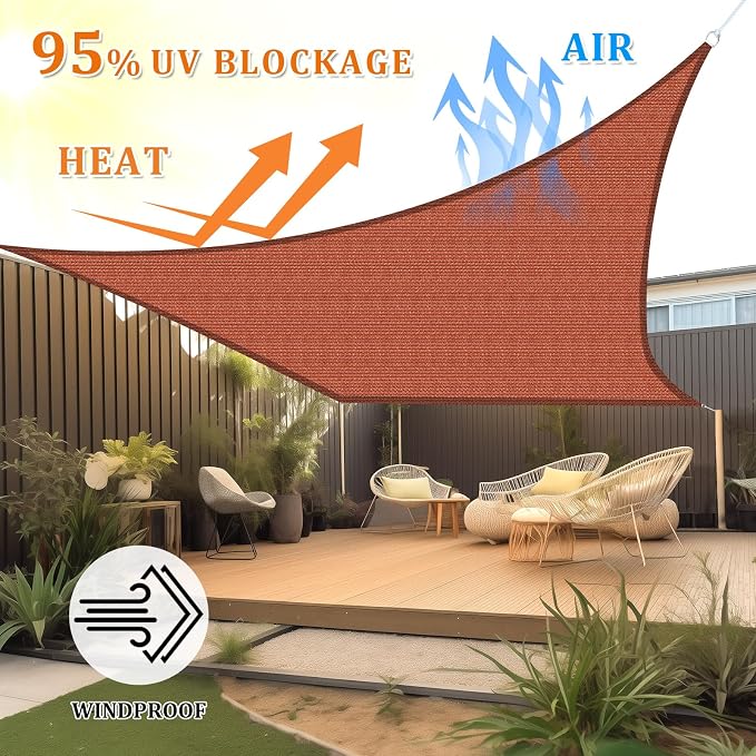 Shade&Beyond 14'x20' Sun Shade Sail Canopy Rectangle, UV Block Breathable - Image 2