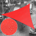 Royal Shade 19' x 19' x 19' Red Triangle Waterproof Sun Shade Sail Order to by RoyalShade