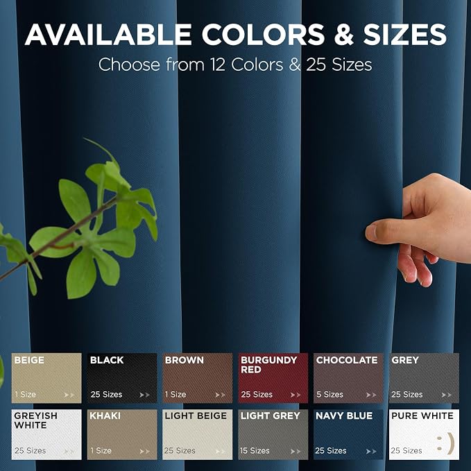 Joydeco Blackout Patio Sliding Door Curtains, Privacy Room Divider Curtains | - Image 9