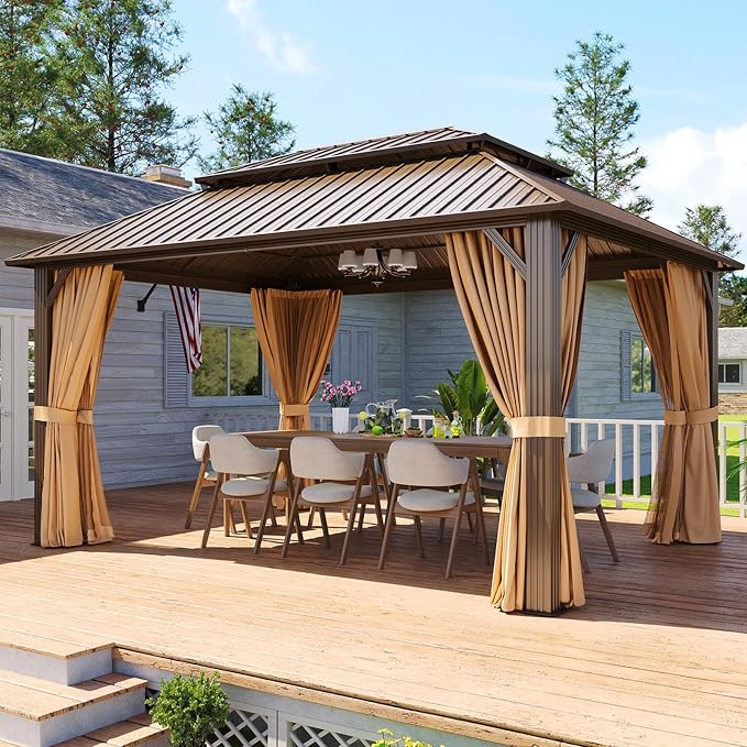 Aoxun Gazebo 12x16 Hardtop Gazebo - Image 9