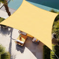 Shade&Beyond Rectangle Sun Shade Sail 08'X10' Permeable Canopy Sand by ShadeBeyond