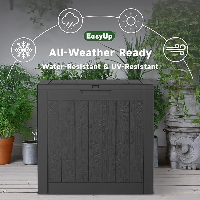 30 Gallon Outdoor Storage Box Waterproof UV Resistant Deck Box | Resin lockable - Image 7