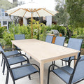 Stackable Patio Chairs Set of 6, Outdoor Dining Chairs by Puntogen