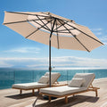 PHI VILLA 10ft Outdoor Patio Umbrellas, 3 Tier Table Umbrella, 1.5" Pole by PHIVILLA