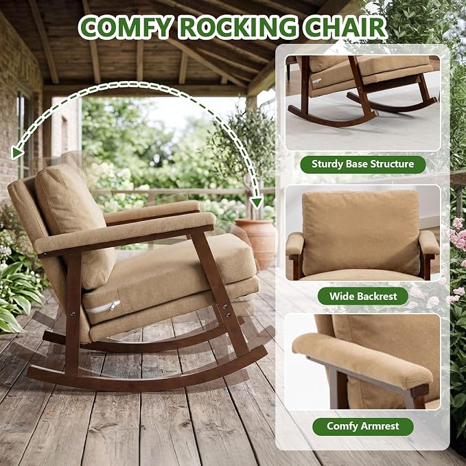Outdoor Patio Rocking Chairs - Image 3