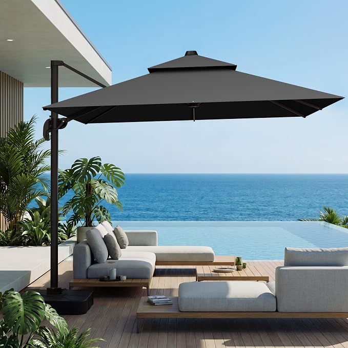 10x10 FT Patio Cantilever Umbrella - Image 9