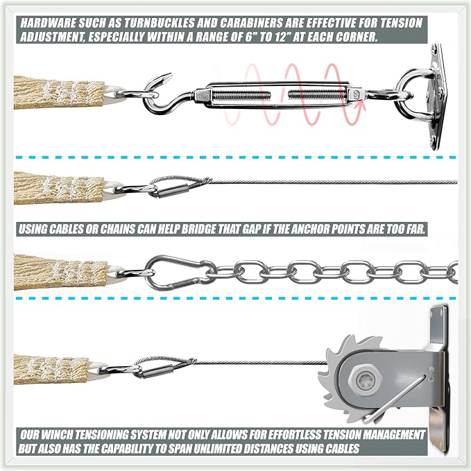 Amgo Custom Size 14' x 14' x 14' Red Triangle Sun Shade Sail UPF50+ AGTAPT12 - Image 7