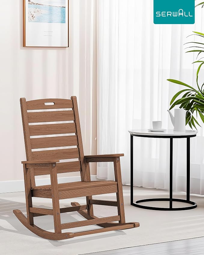 SERWALL HDPE Outdoor Rocking Chair - Image 10