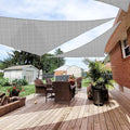 Patio Paradise 4' x 4' x 4' Sun Shade Sail Triangle Canopy Shade Cloth Fabric by Patio
