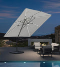 PURPLE LEAF Cantilever Patio Umbrella 10' x 10' by PURPLELEAF