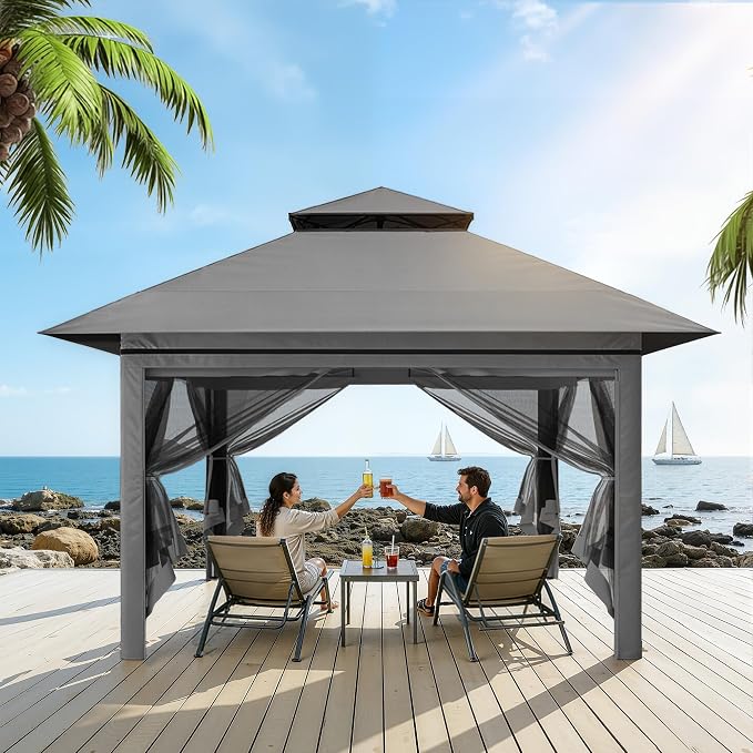 Driftalia 13x13 Pop Up Gazebo for Patio, Deck - Image 8