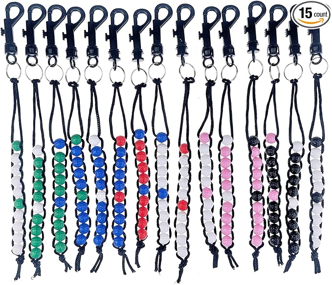3/6/10/15 Pack Golf Bead Counter Golf Stroke Counter Golf Counter with Clip