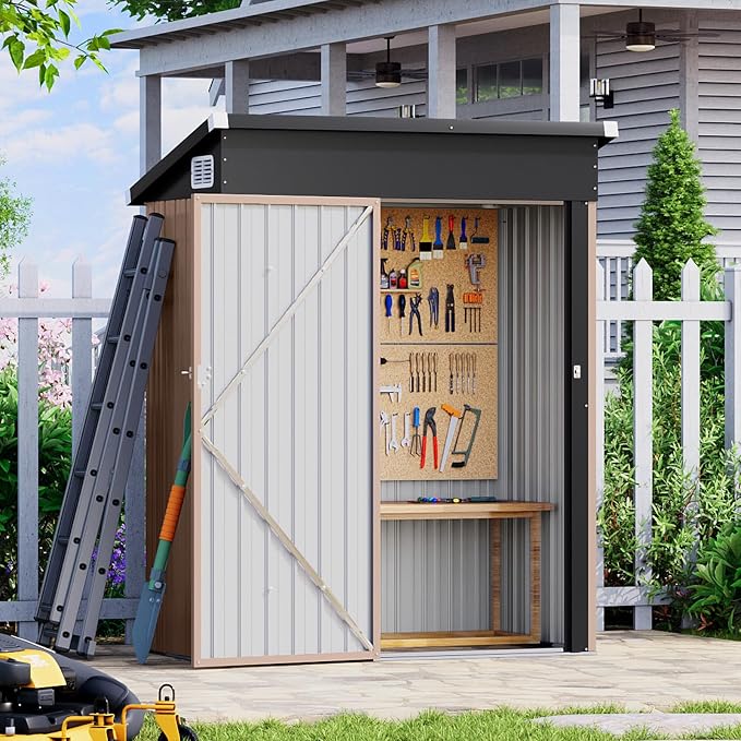 Aoxun 4.9x2.9 FT Outdoor Storage Shed by Aoxun