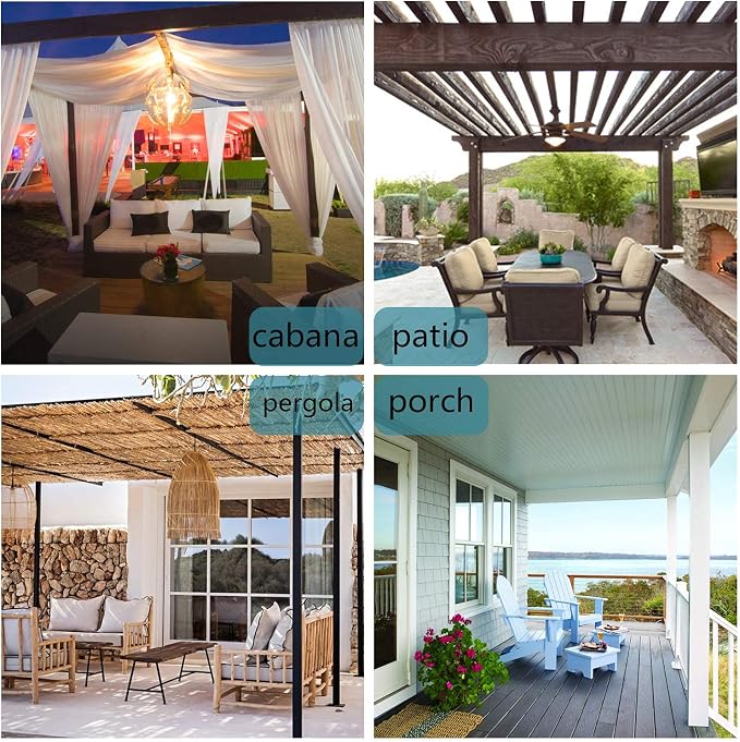 BONZER Outdoor Curtains for Patio Waterproof Thick Privacy | Grommet Sun Light - Image 8