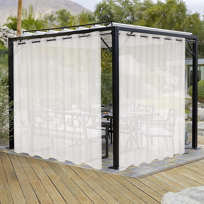 LORDTEX Burlap Linen Look Outdoor Curtain by LORDTEX