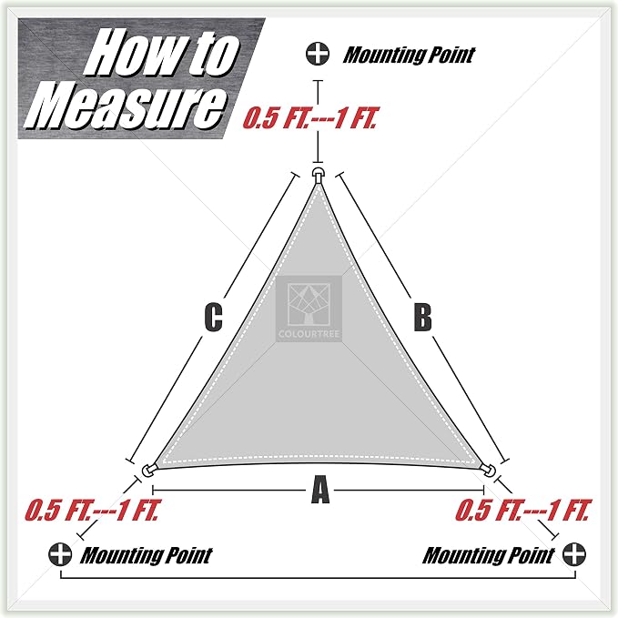 ColourTree CTSLT Custom Size Order to Make 5' x 8' x 9.4' Green Right Triangle - Image 8