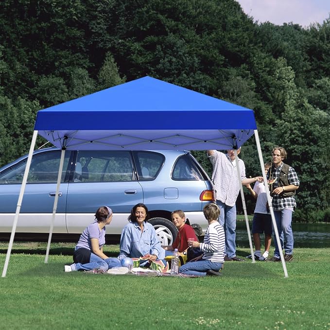 10x10FT Slant Leg Pop Up Canopy Tent, Portable Outdoor Shelter | 10x10FT Base - Image 7