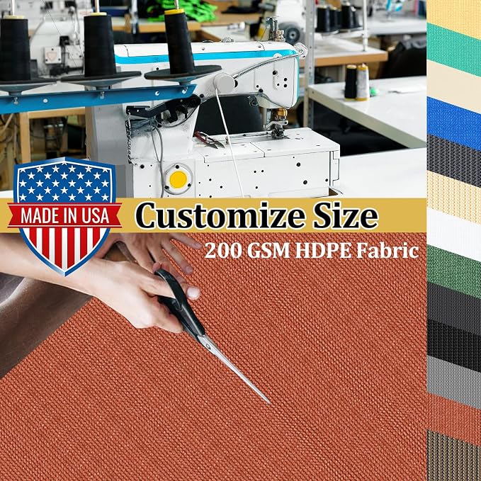 Shade&Beyond Customized Size 5' X 5' Shade Cloth - Image 3